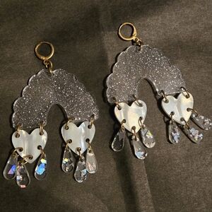 Holographic Cloud Earrings